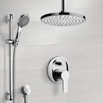 Shower Faucet, Remer SFR48, Chrome Shower Set with Rain Ceiling Shower Head and Hand Shower